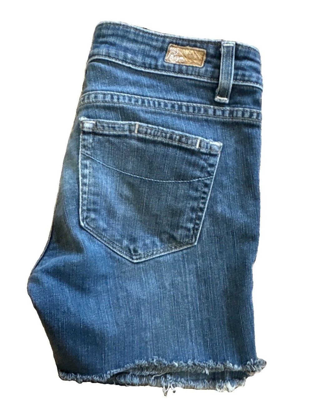 Paige Premium Denim Women’s 27 Blue Medium Wash Mid Rise 5-Pocket Shorts